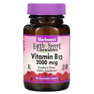 Вітамін В12 2000мкг EarthSweet ® зі смаком малини жувальні таблетки № 90 
