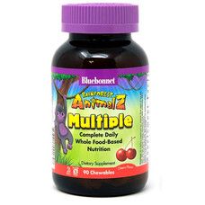 Мультивитамины для Детей Rainforest Animalz Вкус Вишни 90 жевательных конфет - Фото