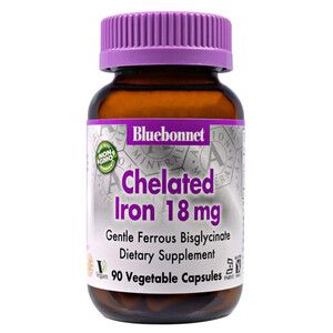 Хелатное Железо 18 мг Albion Bluebonnet Nutrition 90 капсул