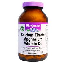 Цитрат Кальцію + Магній + Вітамін D3 Bluebonnet Nutrition 180 капсул  - Фото