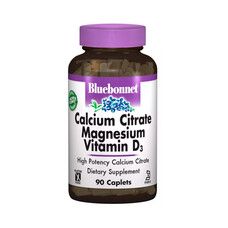 Цитрат Кальция + Магний + Витамин D3 Bluebonnet Nutrition 90 капсул - Фото