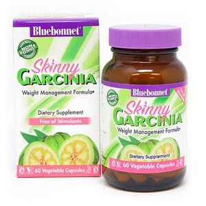 Гарциния Формула управління Вагою Bluebonnet Nutrition Skinny Garcinia 60 вегетаріанських капсул 