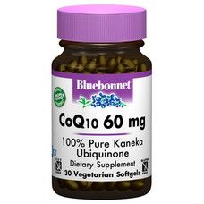 Коэнзим Q10 60мг Bluebonnet Nutrition 30 желатиновых капсул - Фото