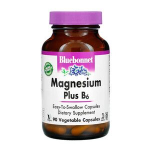 Магній + Вітамін В6 Bluebonnet Nutrition 90 гелевих капсул 