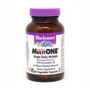 Мультивітаміни без заліза MultiONE Bluebonnet Nutrition 60 гелевих капсул - Фото