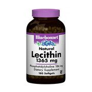 Натуральный Лецитин 1365 мг Bluebonnet Nutrition 180 желатиновых капсул - Фото