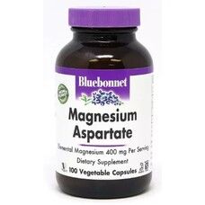 Аспартат Магнію Bluebonnet Nutrition 400 мг 100 веганських капсул - Фото