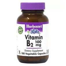 Витамин B2 Bluebonnet Nutrition 100 мг 100 вегетарианских капсул - Фото