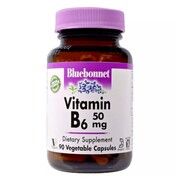 Витамин B6 Bluebonnet Nutrition 50 мг 90 вегетарианских капсул - Фото