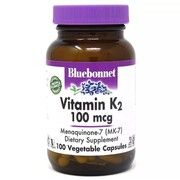 Витамин K2 Bluebonnet Nutrition 100 мкг 100 вегетарианских капсул - Фото