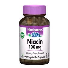 Ніацин (В3) 100 мг Bluebonnet Nutrition 90 вегетаріанських капсул - Фото