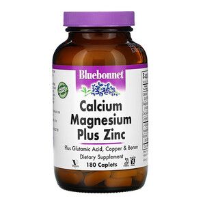 Кальцій Магній+Цинк Bluebonnet Nutrition 180 капсул