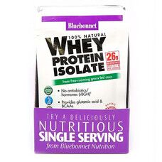 Изолят сывороточного белка вкус клубники Whey Protein Isolate Bluebonnet Nutrition 8 пакетиков - Фото