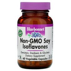 Соевые Изофлавоны Non-GMO Bluebonnet Nutrition 60 капсул - Фото