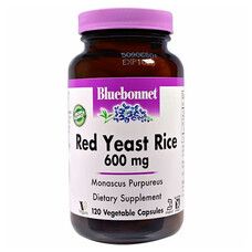 Красный Дрожжевой Рис 600 мг Bluebonnet Nutrition 120 капсул - Фото