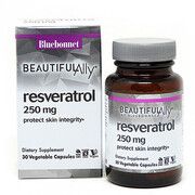 Ресвератрол 250 мг Beautiful Ally Bluebonnet Nutrition 30 рослинних капсул - Фото