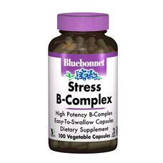 Стресс B-Комплекс 100 Bluebonnet Nutrition 100 гелевых капсул - Фото