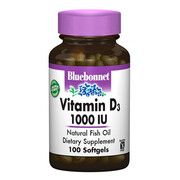 Витамин D3 1000 IU Bluebonnet Nutrition 100 желатиновых капсул - Фото