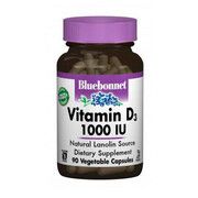 Витамин D3 1000 IU Bluebonnet Nutrition 90 гелевых капсул - Фото