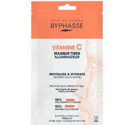Тканинна маска для сяйва шкіри обличчя з вітаміном C ТМ Біфас/Byphasse 18 мл - Фото
