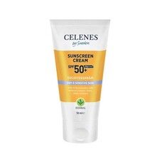 Сонцезахисний крем для сухої та чутливої шкіри SPF 50+ Celenes 50 мл