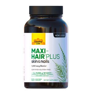 Комплекс Maxi-Hair Plus для роста и укрепления волос 120 капсул ТМ Кантри Лайф / Country Life