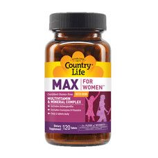 Витаминно-минеральный комплекс Max For Women с железом 120 таблеток ТМ Кантри Лайф / Country Life - Фото