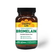 Бромелайн (Bromelain) тройная сила 500 мг 60 таблеток ТМ Кантри Лайф / Country Life - Фото