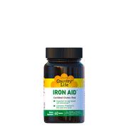 Допомога заліза (Iron Aid) 15 мг 60 таблеток ТМ Кантрі Лайф / Country Life - Фото