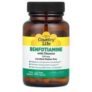 Бенфотіамін з вітаміном В-1 (Benfotiamine) 150мг ТМ Кантрі Лайф / Country Life 60 капсул - Фото
