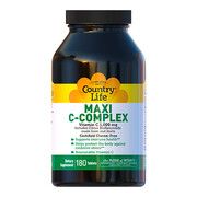 Вітаміни Maxi-C Complex 1000 мг Кантрі Лайф / Country Life 180 таблеток - Фото