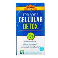 Вітамін B клітинна детоксикація (Whole Food B-Vitamin Cellular Detox) 30 капсул ТМ Кантрі Лайф / Country Life - Фото