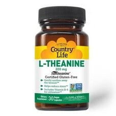 L-теанін 200 мг 30 капсул ТМ Кантрі Лайф / Country Life - Фото