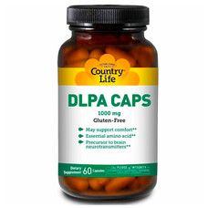 DLPA (DL-фенілаланін) 1000 мг 60 капсул ТМ Кантрі Лайф / Country Life - Фото