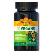 Мультивитамины для веганов Max for vegan капсулы №120 ТМ Кантри Лайф / Country Life  - Фото