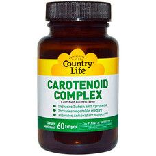 Каротиноидный комплекс для зрения Carotenoid Complex Country Life 60 капсул ТМ Кантри Лайф / Country Life - Фото