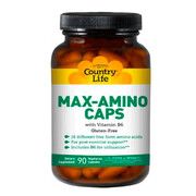 Амінокислоти з вітаміном В6 (Max-Amino) 90 капсул ТМ Кантрі Лайф / Country Life - Фото