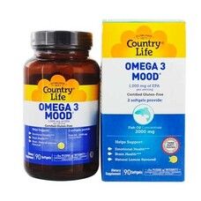 Витамины Omega-3 Mood (Омега-3 настроение) 90 капсул ТМ Кантри Лайф / Country Life - Фото