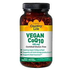 Дієтична добавка Vegan CoQ10 (Веган Коензим Q10) 100 мг 60 капсул ТМ Кантрі Лайф / Country Life - Фото