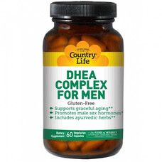 Тестостероновый бустер для мужчин DHEA Complex for Men 60 капсул ТМ Кантри Лайф / Country Life - Фото