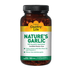 Natures Garlic (Натуральний часник) 180 капсул ТМ Кантрі Лайф / Country Life - Фото