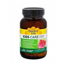 Комплекс витаминов для пищеварения детей KIDS CARE Country Life жевательные пастилки №120  - Фото
