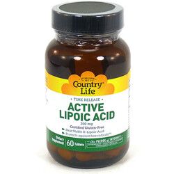 Active Lipoic Acid (Ліпоєва кислота) 300 мг 60 таблеток ТМ Кантрі Лайф / Country Life