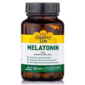 Мелатонін 3 мг 90 таблеток ТМ Кантрі Лайф / Country Life