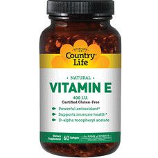 Витамин E капсулы №60 ТМ Кантри Лайф / Country Life - Фото