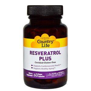 Resveratrol Plus (Ресвератрол Плюс) 60 капсул ТМ Кантри Лайф / Country Life