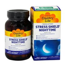 Витаминно-минеральный комплекс Stress Shield Nighttime 60 капсул ТМ Кантри Лайф / Country Life - Фото