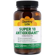 Вітамінно-мінеральний комплекс Super 10 Antioxidant 120 таблеток ТМ Кантрі Лайф / Country Life - Фото