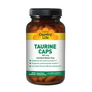 Таурин 500 мг 100 капсул ТМ Кантрі Лайф / Country Life