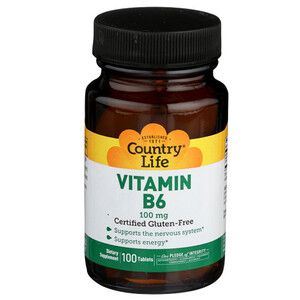 Витамин В6 100 мг Country Life 100 таблеток